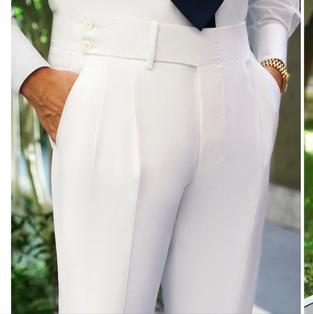 Men white pants